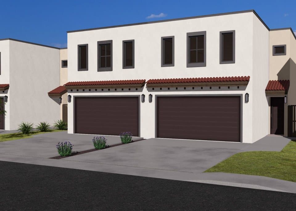 Concept rendering of townhomes in Turin Subdivision